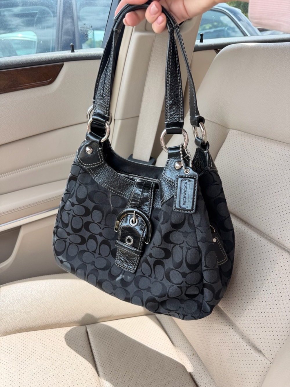 Coach Black Signature SoHo Bag SOLD
